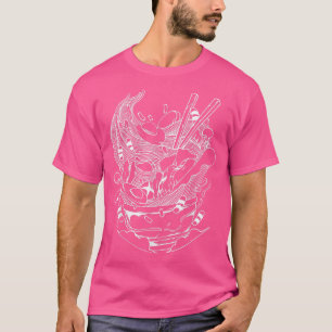Ramen Japanese Soup Food Line Art 1367 T-Shirt