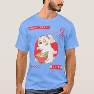 Ramen Japanisch Nudeln Sweet Hund Funny Hunde mit T-Shirt