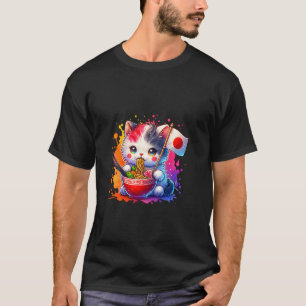 Ramen Katze Japan Liebe Nudel Schale Japanisches E T-Shirt