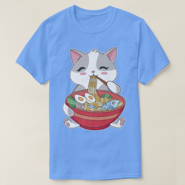 Ramen Kawaii Cat 1920 T-Shirt (Design vorne)