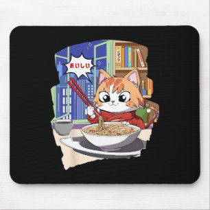 Ramen Kawaii Cat Anime Mousepad