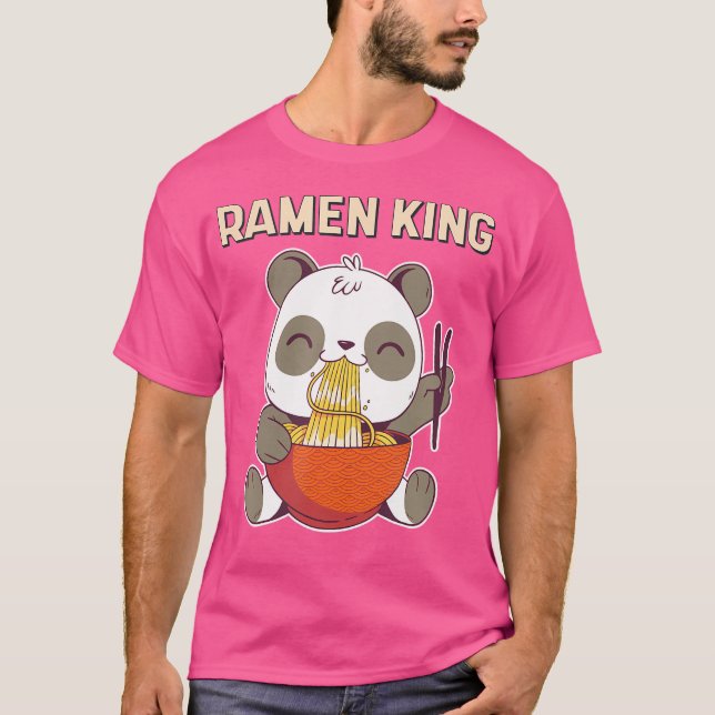 Ramen King Anime Noodles Kawaii Japanisch Panda Sk T-Shirt (Vorderseite)