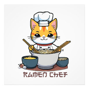 Ramen-Koch Fotodruck