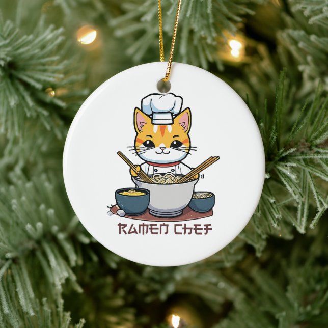 Ramen Koch Keramik Ornament (Baum)