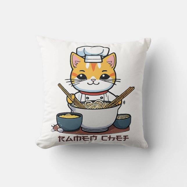 Ramen Koch Kissen (Vorderseite)