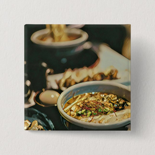 Ramen-Kunstwerk Button (Vorderseite)