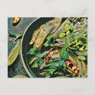 Ramen-Kunstwerk Postkarte