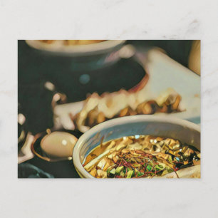 Ramen-Kunstwerk Postkarte