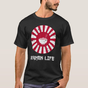 Ramen Leben Japanischer Nudelliebhaber Vintage Ret T-Shirt