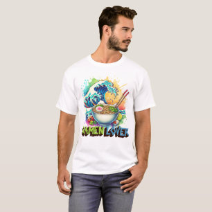 Ramen-Liebhaber Japanische Welle Nudelschüssel Ani T-Shirt