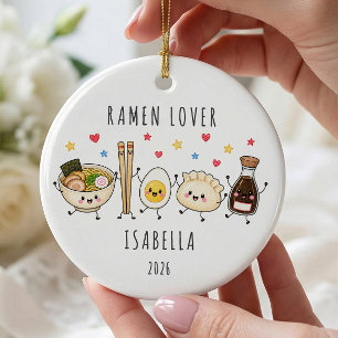 Ramen-Liebhaber personalisierter Weihnachtsschmuck
