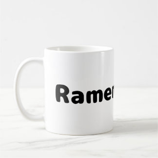 Ramen-Liebhaber - Schwarze Aufschrift Kaffeetasse