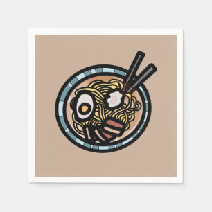 Ramen liebt niedlichen Japaner Serviette