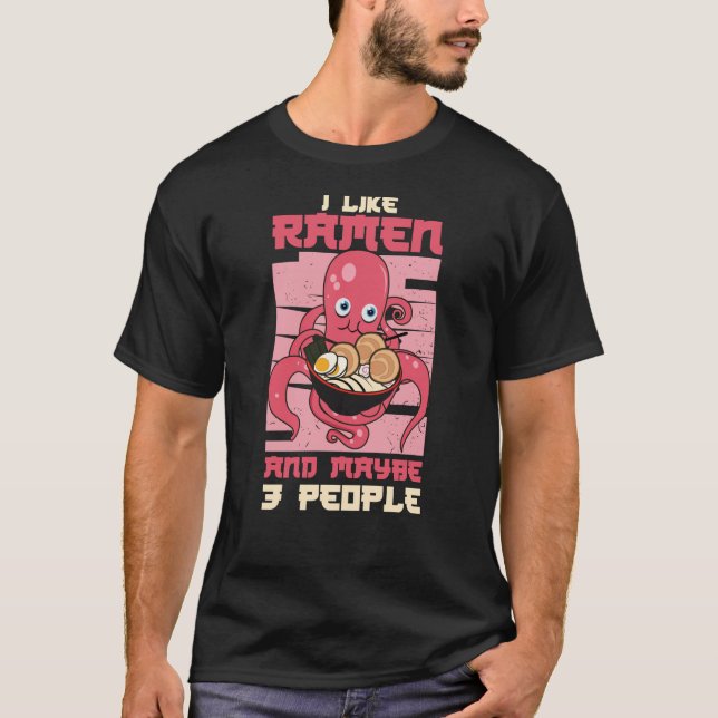 Ramen Life Anime Manga Otaku T-Shirt (Vorderseite)