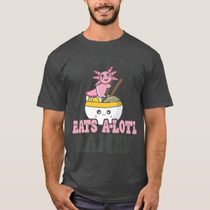 Ramen Love Drama Lehrer Niedlicher Axolotl Essring T-Shirt