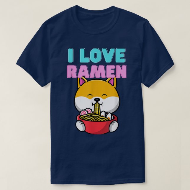 Ramen love Floki doge love ramen everybody loves r T-Shirt (Design vorne)