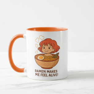Ramen macht mich lebendig Lustiger Nudelliebhaber Tasse