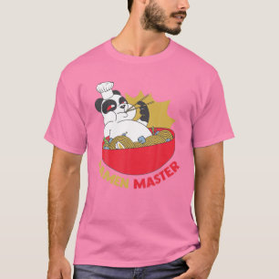 Ramen Master - Anime Animals - Pandas Japanese Aes T-Shirt