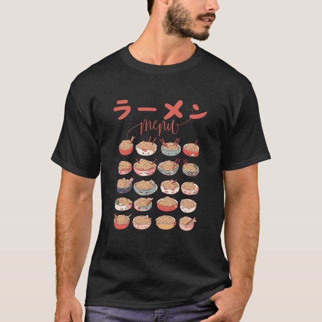 Ramen-Menü T-Shirt (Vorderseite)