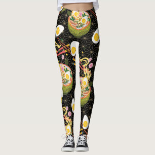 Ramen Noodle Bowl druckte Yoga-Leggings Leggings