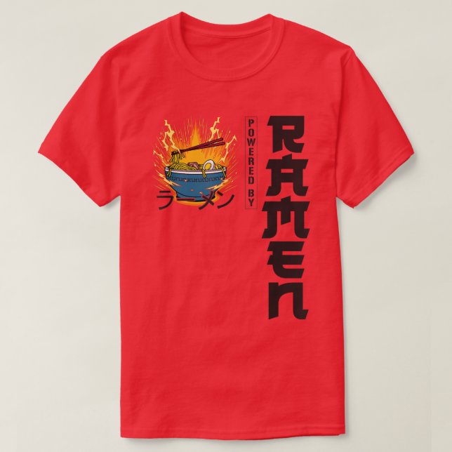 Ramen Noodle Bowl Liebe Japanisch Kawaii Powered b T-Shirt (Design vorne)