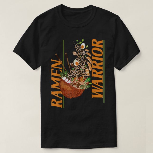 Ramen Noodle Bowl Love Japanese Kawaii Ramen Warri T-Shirt (Design vorne)