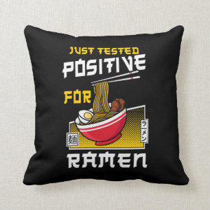 Ramen Noodle gerade getestet positiv für Ramen Bo Kissen