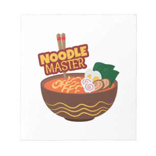 Ramen Noodle Master Funny Japanisches Geschenk Notizblock