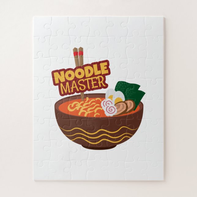 Ramen Noodle Master Funny Japanisches Geschenk Puzzle (Vertikal)