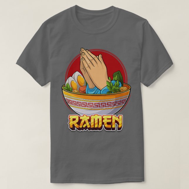 Ramen Noodle Soup Japanisches Gericht Christlicher T-Shirt (Design vorne)