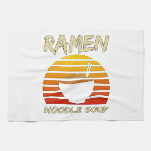 Ramen Noodle Soup Kawaii Japanisch Noodles Vintag Geschirrtuch