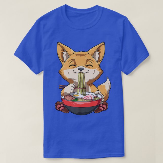 Ramen Noodle Soup Manga Fox 2519 T-Shirt (Design vorne)