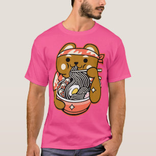 Ramen Noodles Anime Kawaii niedlicher Bär japanese T-Shirt