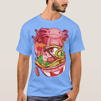Ramen Noodles Axolotl Anime Otaku Japanese Food Gi T-Shirt