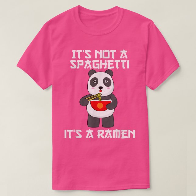 Ramen Noodles Bowl mit Chopsticks & Panda für Ram T-Shirt (Design vorne)
