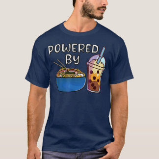 Ramen Noodles Bubble Tea Tapioca Milk Kawaii Boba T-Shirt