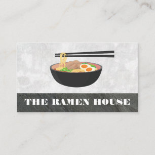 Ramen Noodles Chopstick Visitenkarte