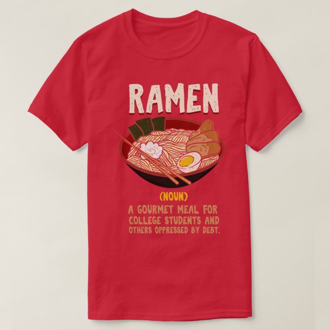 Ramen Noodles Definition T-Shirt (Design vorne)