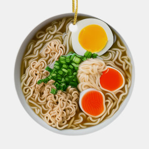 Ramen Noodles Pun Christmas Keramik Ornament