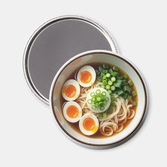 Ramen Noodles Soup Realistisches Essen Magnet (Vorderseite/Rückseite)