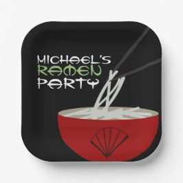 Ramen-Nudel-Asien-Schüssel-Party Pappteller