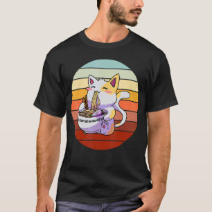 Ramen-Nudel-Katze-Kitty-Kätzchen-Feline-Männer-Fra T-Shirt