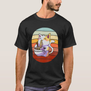 Ramen-Nudel-Katze-Kitty-Kätzchen-Weibchen Männer F T-Shirt