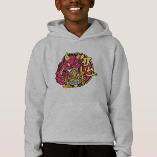 Ramen-Nudel-Liebhaber Gruseliger japanischer Dämon Hoodie