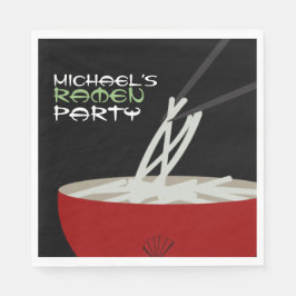 Ramen-Nudeln Asiatische Schale Party Serviette