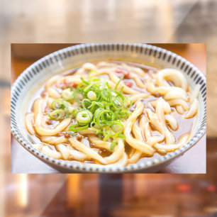 Ramen-Nudeln Aufsicht Restaurant Bild Werbung 2 Fensteraufkleber