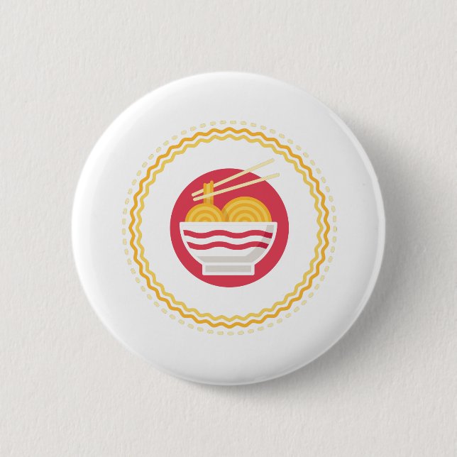 Ramen-Nudeln Button (Vorderseite)