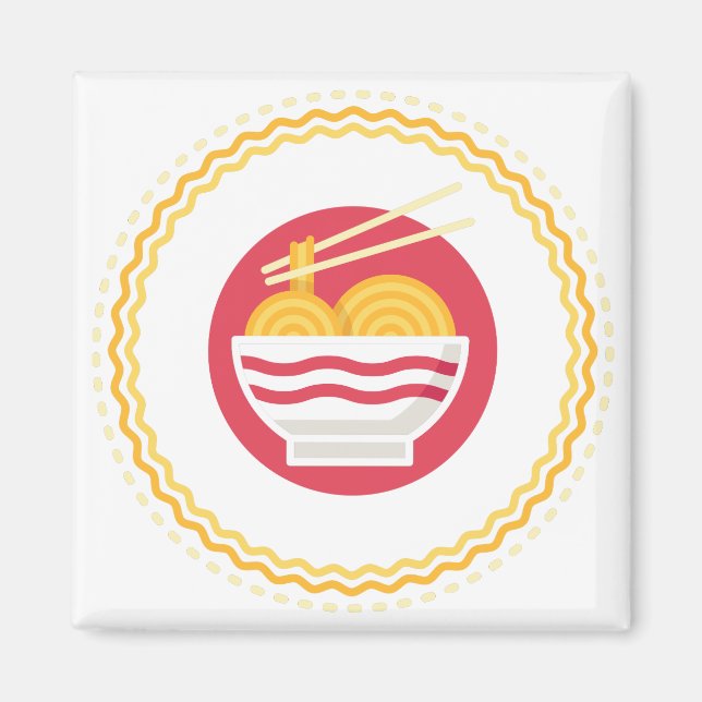 Ramen-Nudeln Magnet (Vorne)
