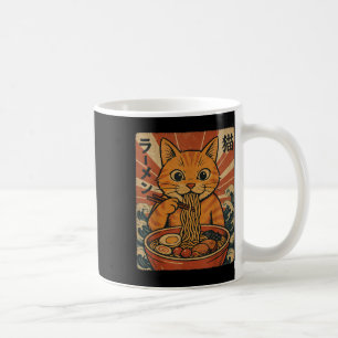 Ramen-Nudeln Orange Katze Japanischer Anime Kawaii Kaffeetasse