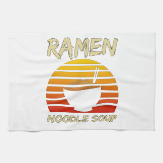 Ramen-Nudelsuppe Kawaii Japanische Nudeln Vintage Geschirrtuch